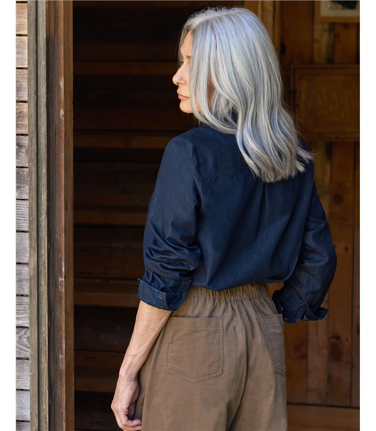 Classic Button Through Denim Shirt