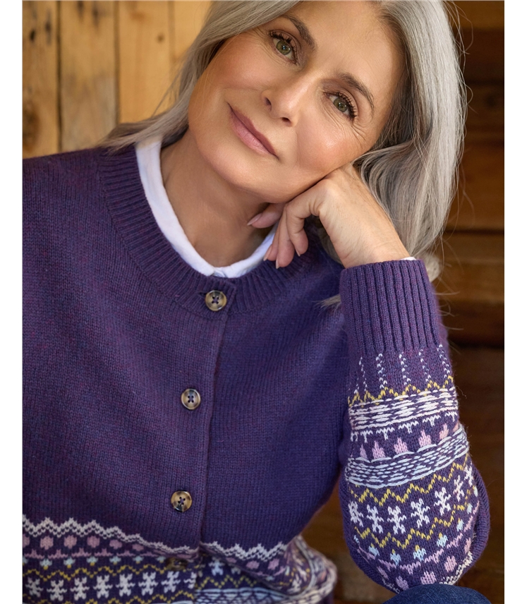 Fairisle Hem Cardigan