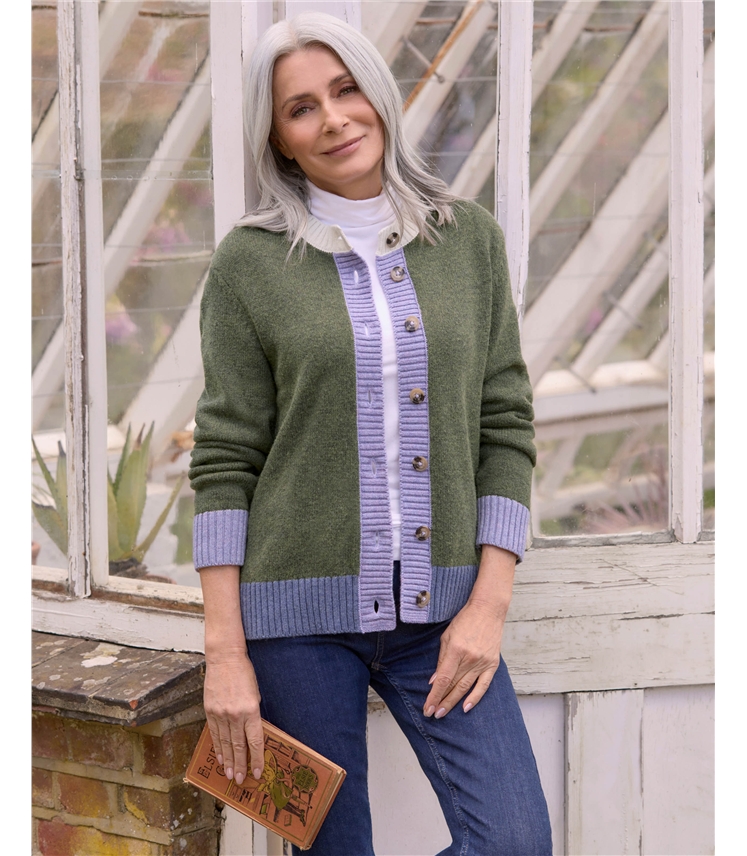 Colour Block Cardigan