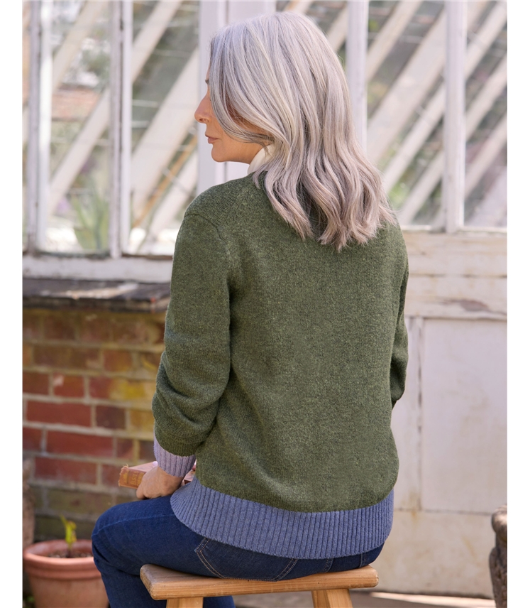 Colour Block Cardigan