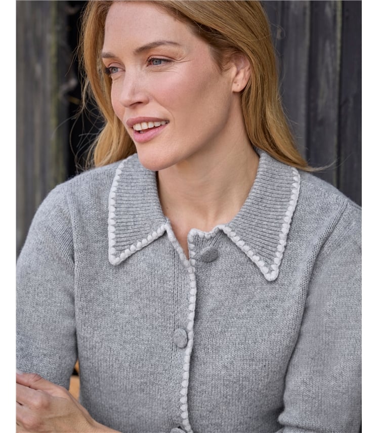 Blanket Stitch Cardigan