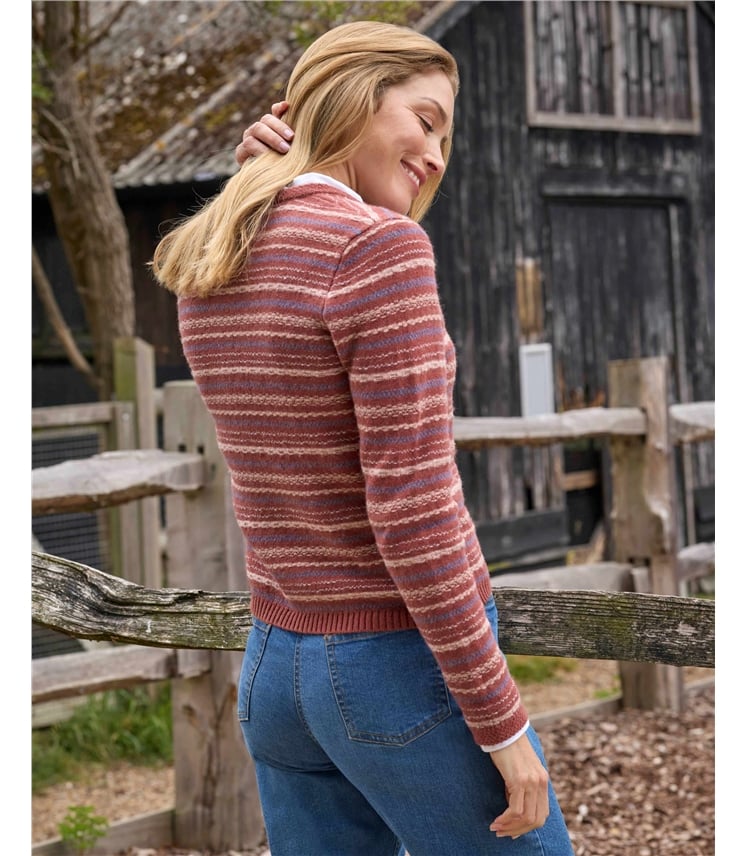 Zip Through Textured Cardigan