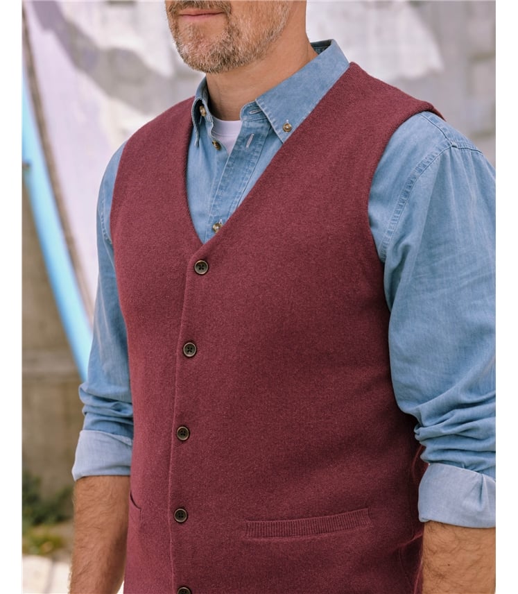 Organic Cotton Cashmere Waistcoat