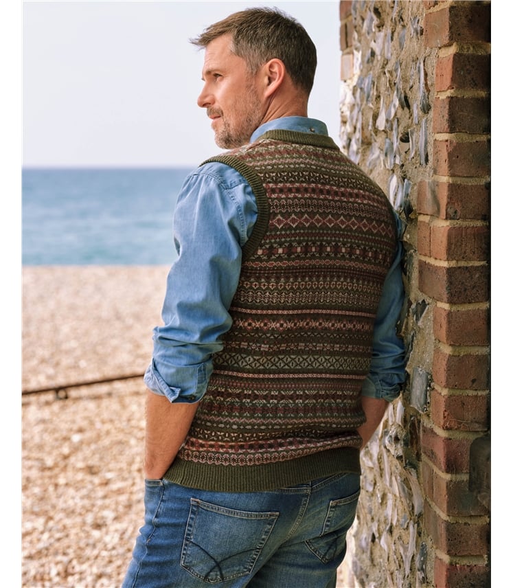 Knitted Fairisle Waistcoat