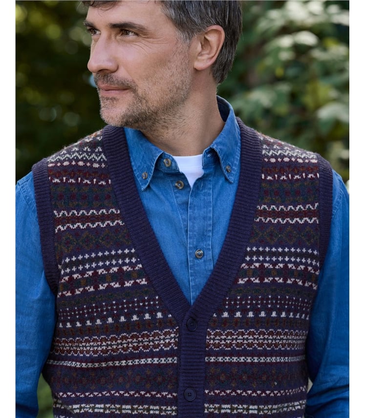 Knitted Fairisle Waistcoat