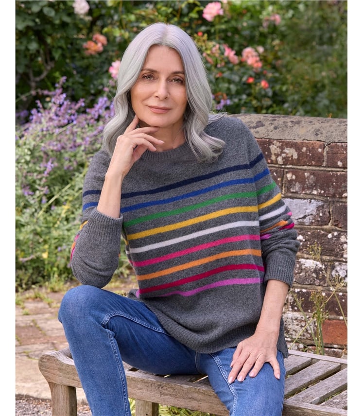 Pull à rayures - Femme - Pure Laine d'Agneau