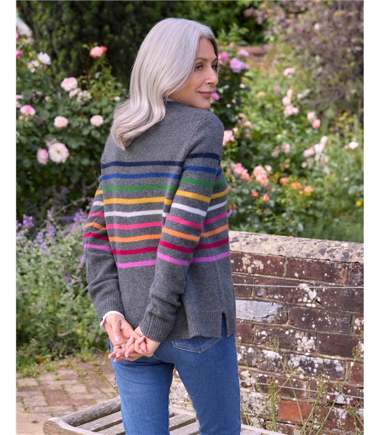 Multi Stripe Lambswool Jumper