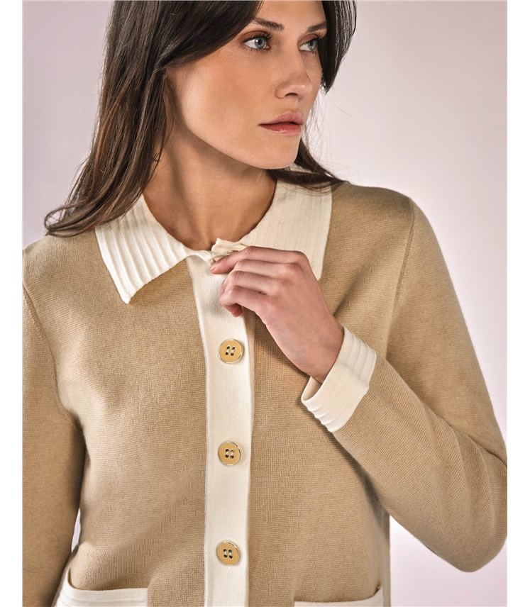 Cotton Wool Milano Tipped Jacket