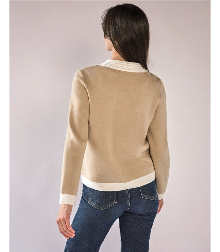 Cotton Wool Milano Tipped Jacket