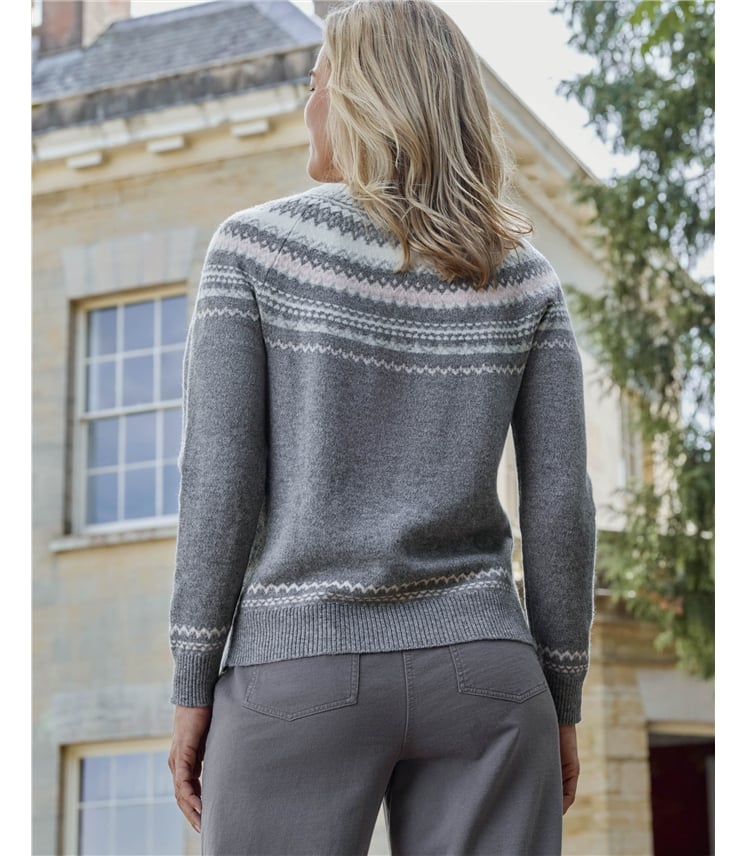 Yoke Fairisle Crew Neck Jumper
