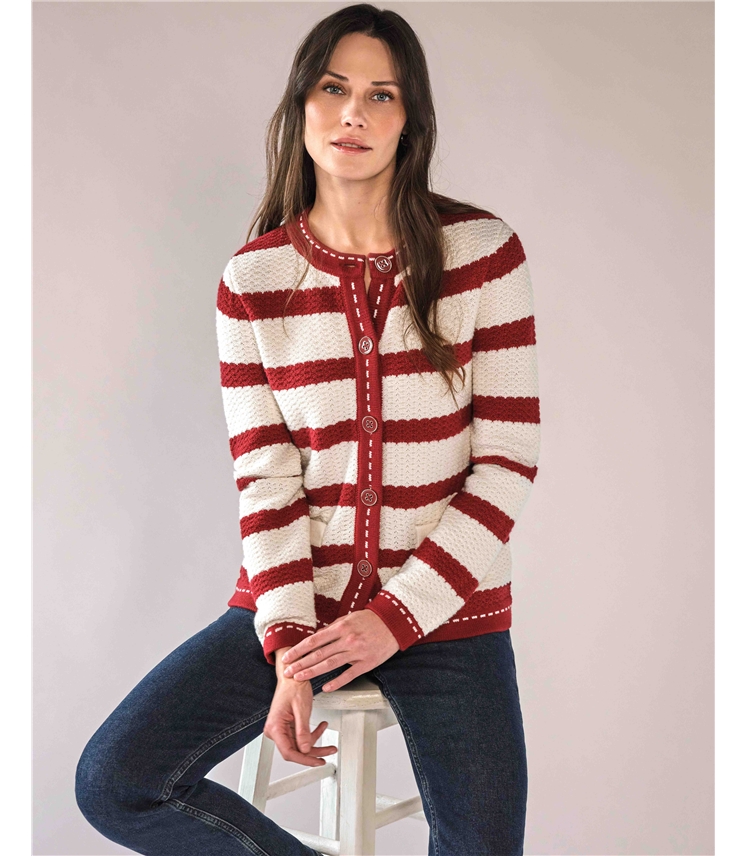 Cotton Wool Striped Jacket