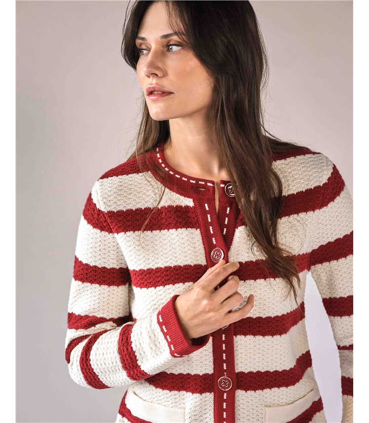 Cotton Wool Striped Jacket