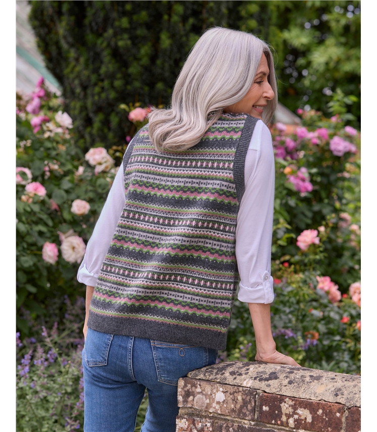 Fairisle Button Waistcoat