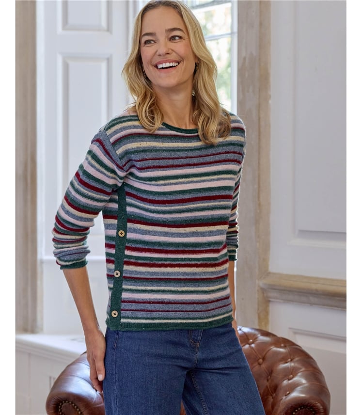Stripe Button Jumper