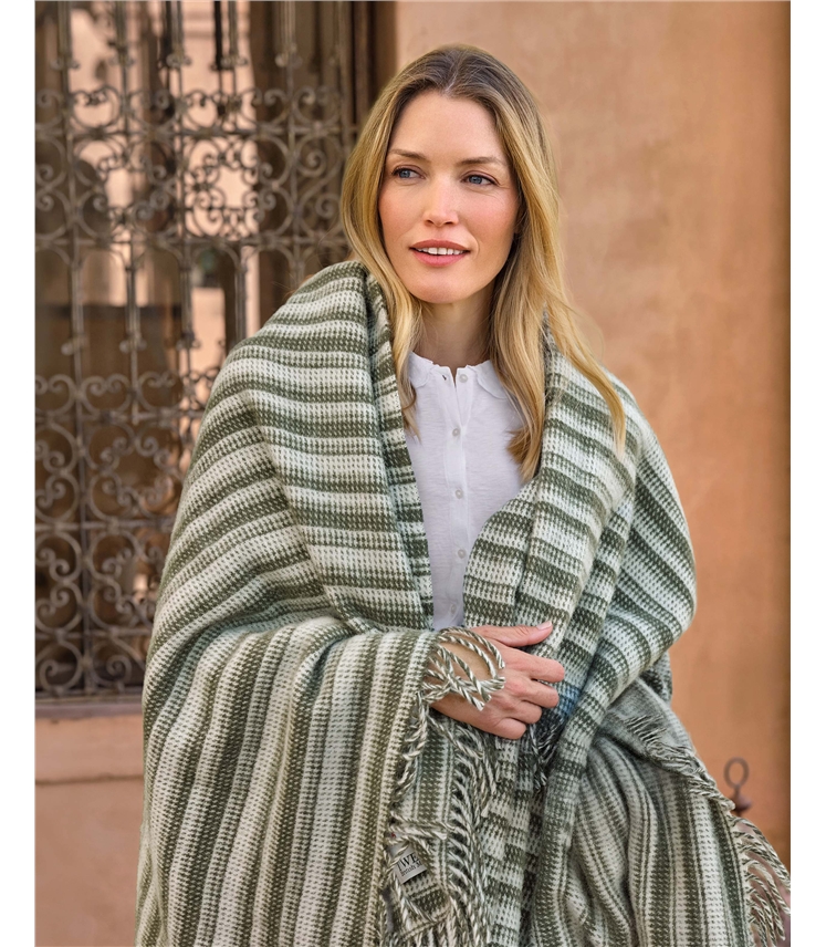 Stripe Pure Wool Throw