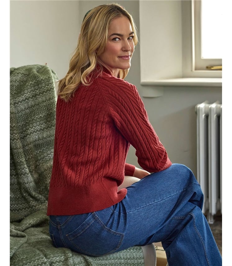 Button Turtle Neck Jumper