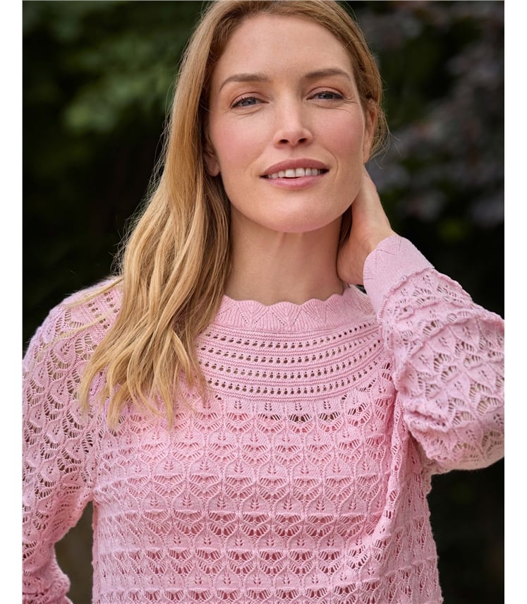 Pointelle Stitch Jumper