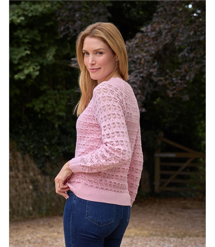 Pointelle Stitch Jumper