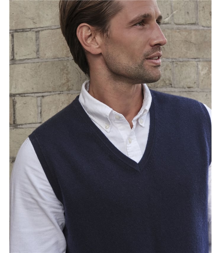 Mens Cashmere Slipover