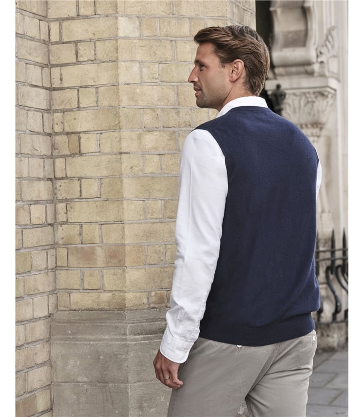 Mens Cashmere Slipover