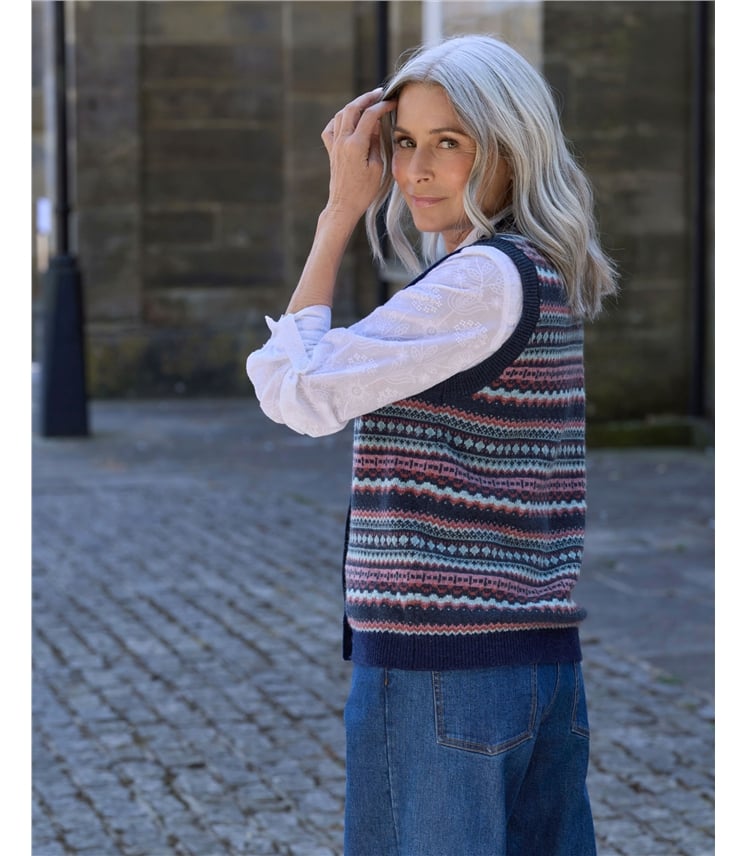 Fairisle Button Waistcoat