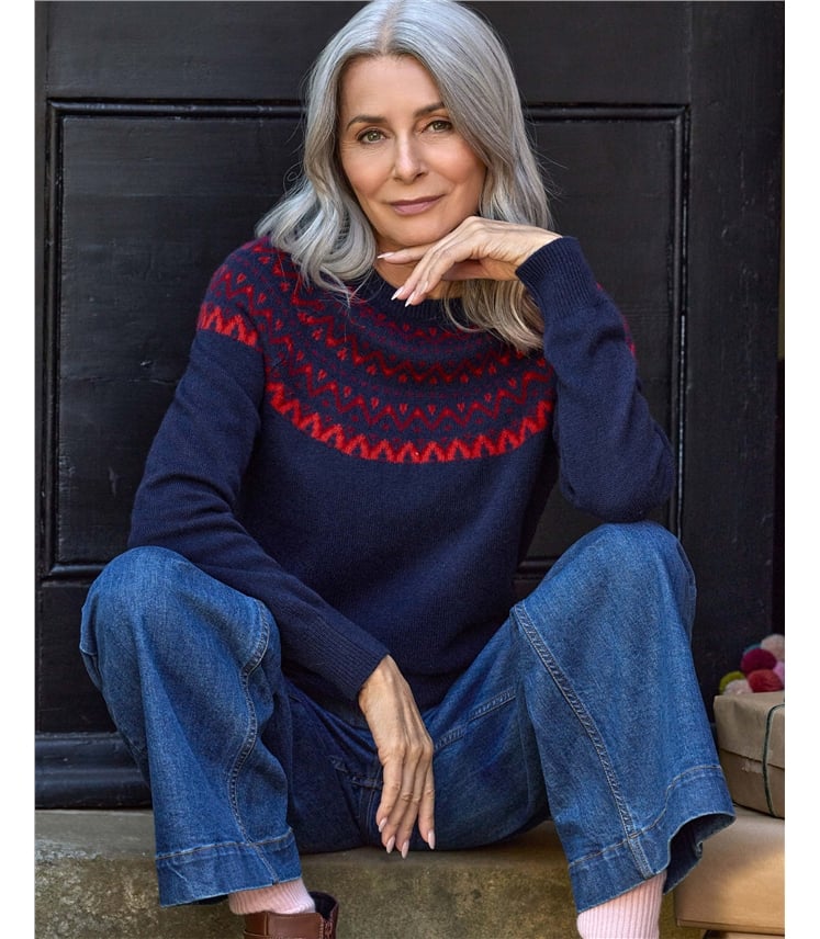 Crew Fairisle Yoke Jumper