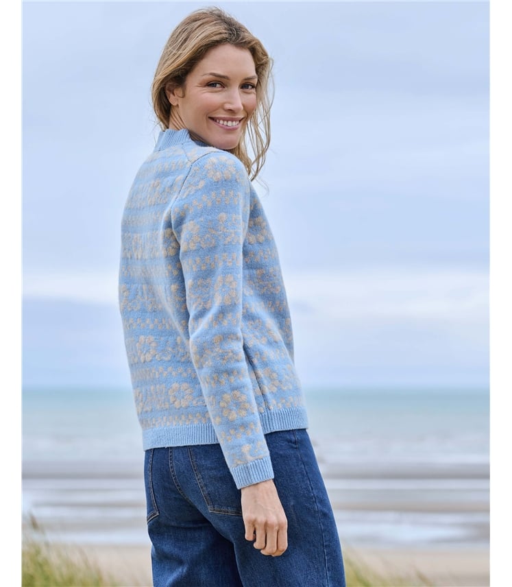 Mono Flower Fairisle Jumper