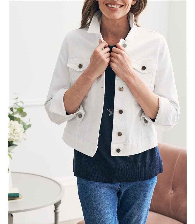 Carhartt WIP denim jacket Sonora Jacket women's white color | buy on PRM