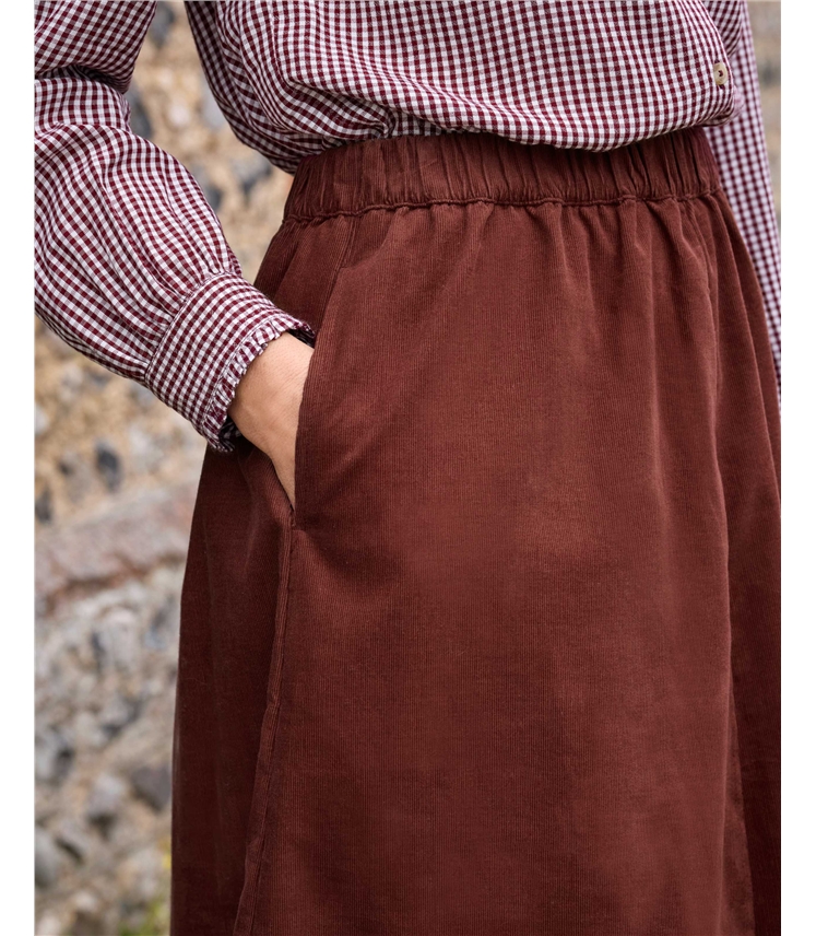 Lightweight Comfort Cord Skirt
