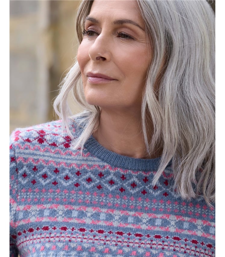 Allover Button Fairisle Jumper