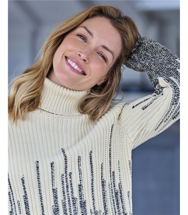 Roll Neck Twist Jumper