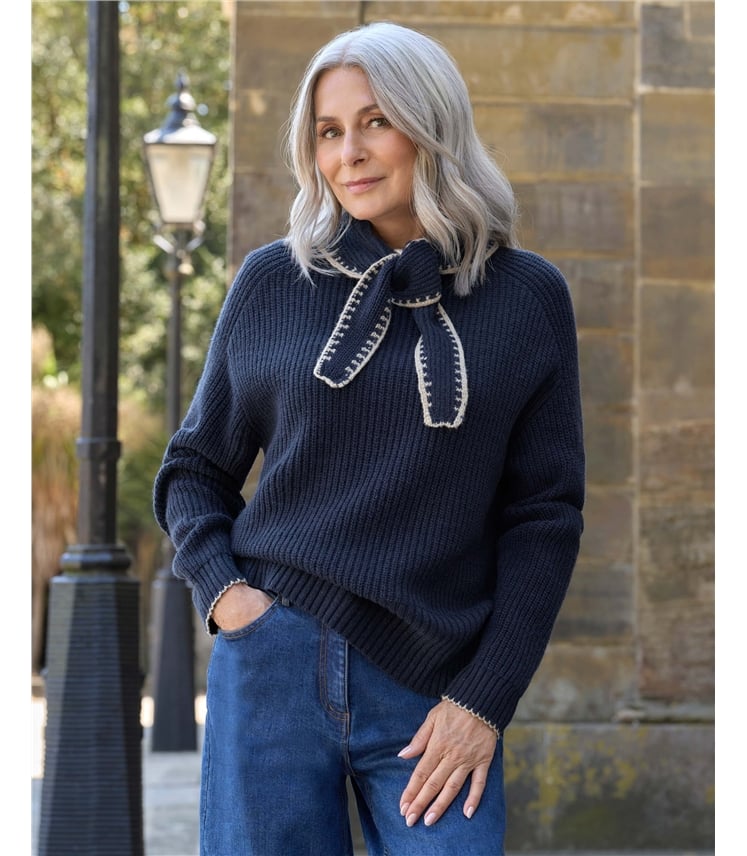 Tie Neck Jumper