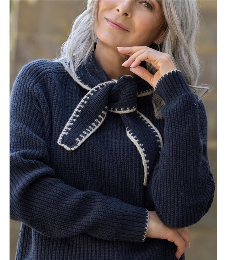 Tie Neck Jumper