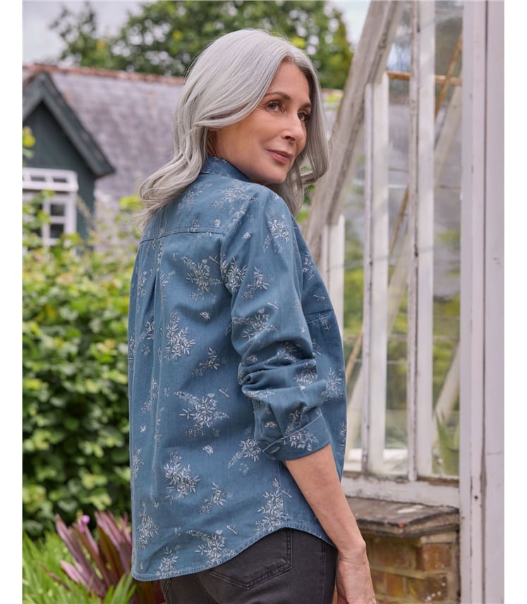 Classic Button Through Denim Shirt