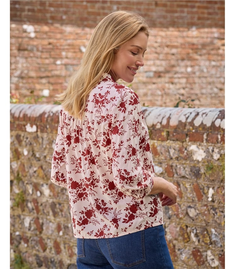 Relaxed Printed Blouse