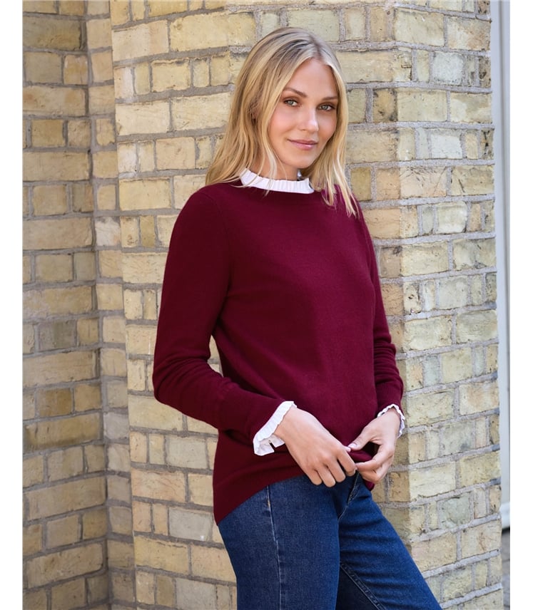 Womens Cashmere Boyfriend Sweater