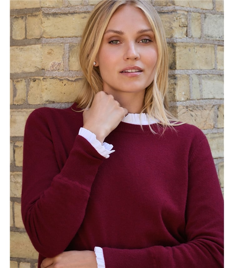 Womens Cashmere Boyfriend Sweater