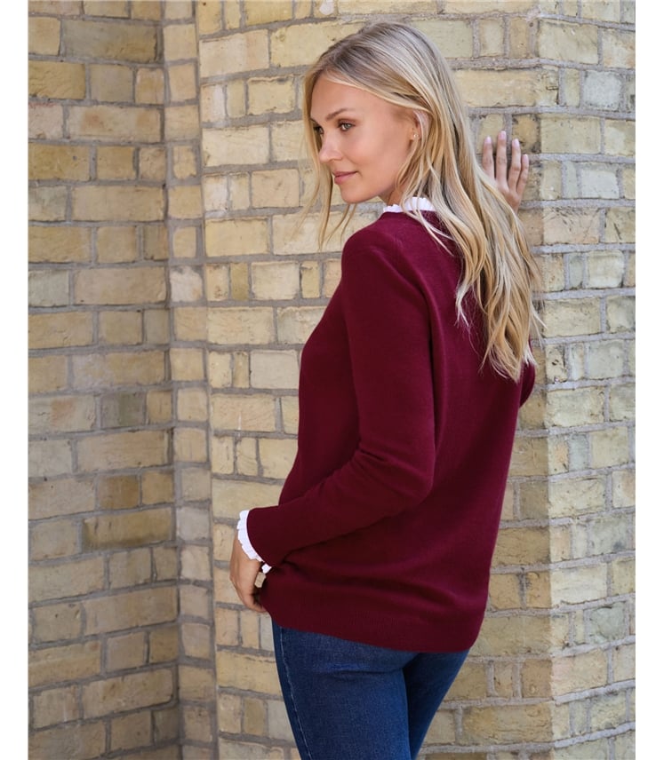 Womens Cashmere Boyfriend Sweater