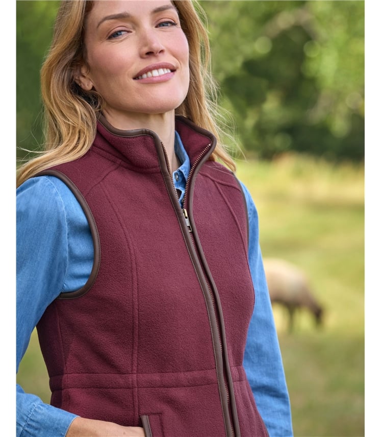 Longline Waisted Fleece Gilet