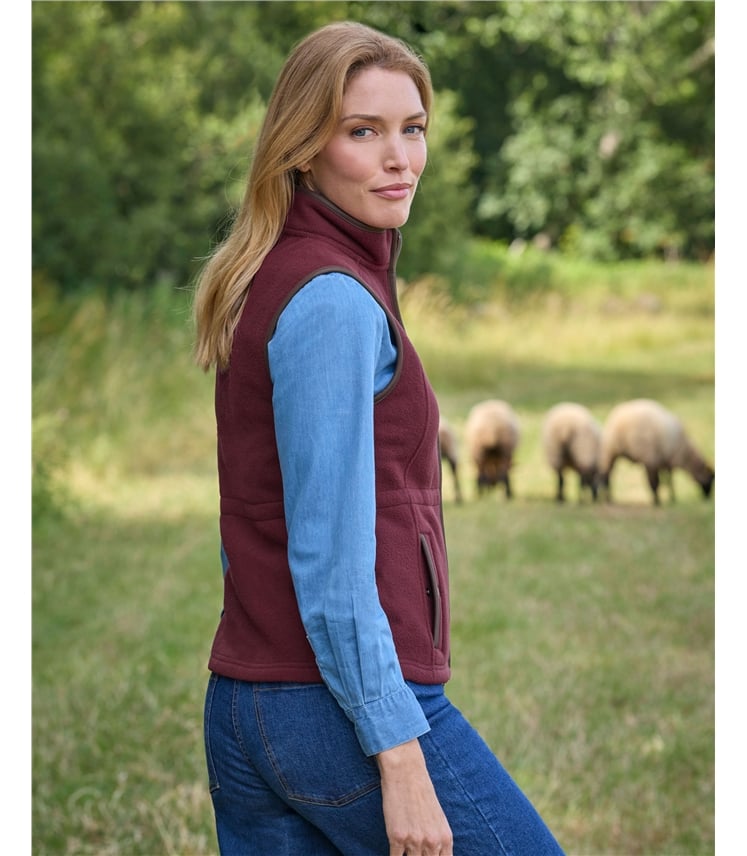 Longline Waisted Fleece Gilet