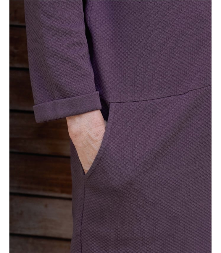 Textured Jersey Long Sleeve Tunic