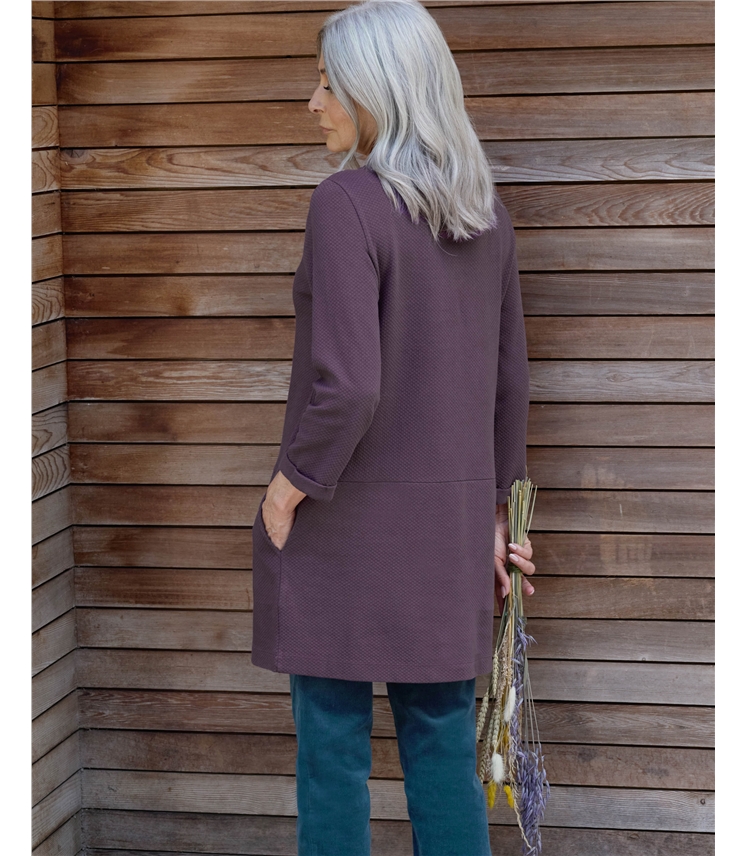 Textured Jersey Long Sleeve Tunic