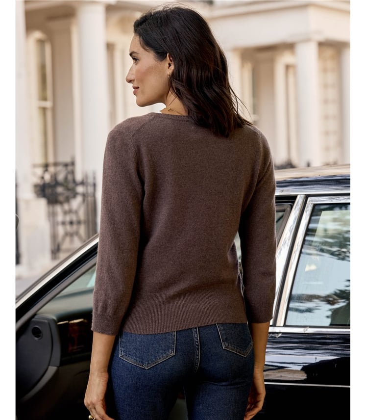 Cashmere Cropped Cardigan