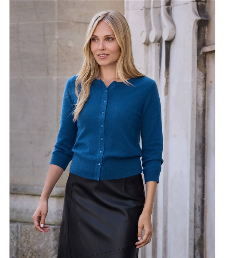 Cashmere Cropped Cardigan