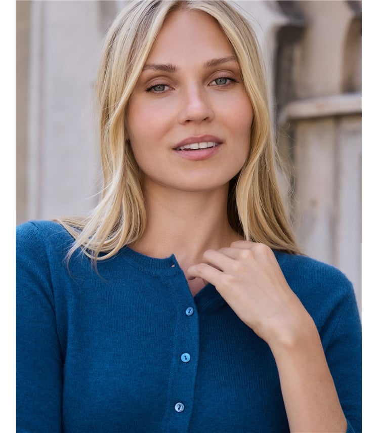 Cashmere Cropped Cardigan