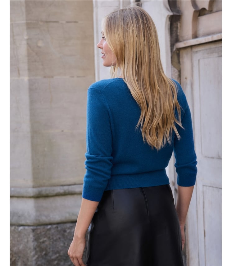 Cashmere Cropped Cardigan
