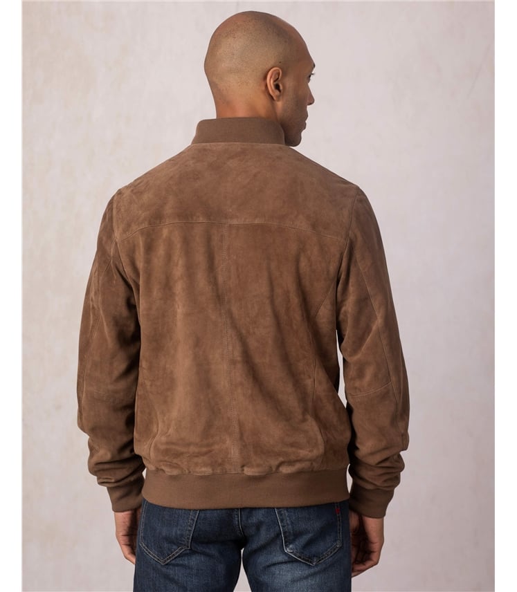 Dalston Suede Bomber Jacket