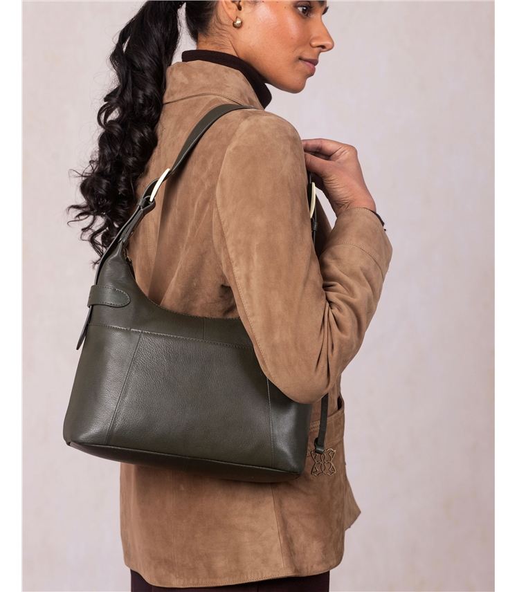 Newby Leather Hobo Shoulder Bag