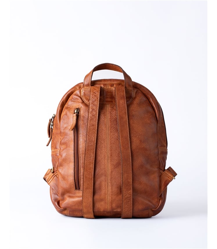Storrs Woven Leather Backpack