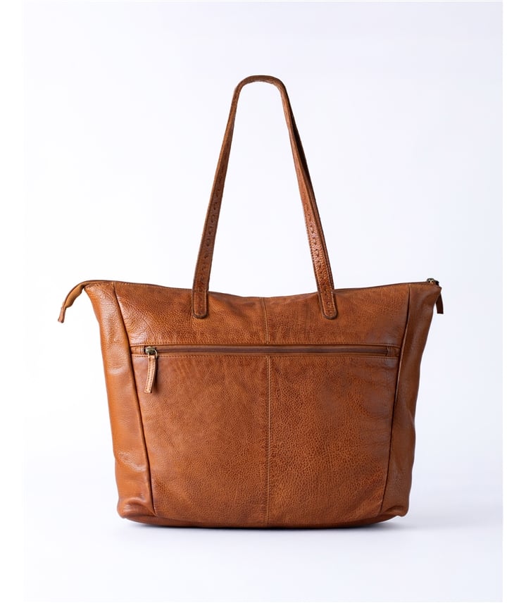 Storrs Woven Leather Tote Bag
